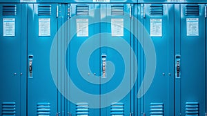 Blue Metal Lockers Generative AI