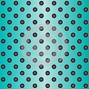 Blue metal stainless steel aluminum perforated pattern texture mesh background