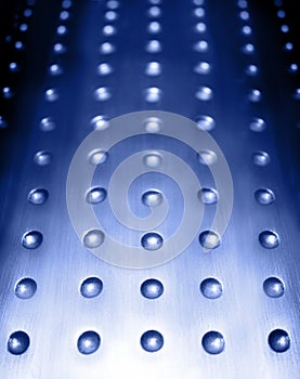 Blue metal surface background