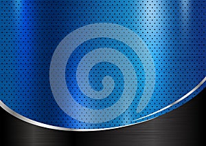 Blue metal texture background