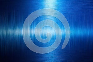 Blue metallic brushed surface texture with light highlight