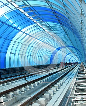 Blue Metro - Tube tunnel