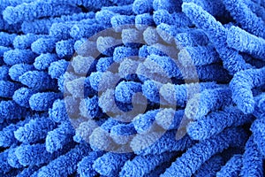 Blue microfiber duster macro background photo