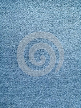 Blue microfiber fabric surface texture background