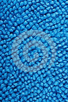 Blue microfiber textile texture