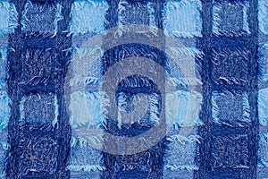 Blue microfiber texture