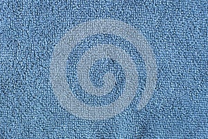 Blue microfiber towel, rag