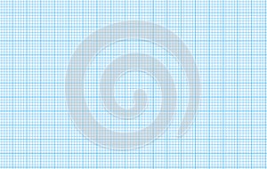 Blue millimeter graph paper grid seamless pattern