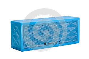 Blue mini portable speaker