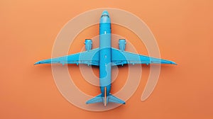 The Blue Model Airplane.AI generated image