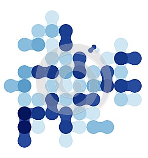 Blue modern geometric abstract background