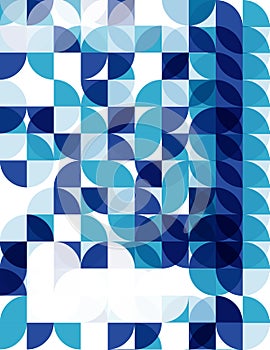 Blue modern geometric abstract background