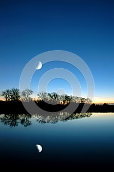 Blue Moon Over White Slough