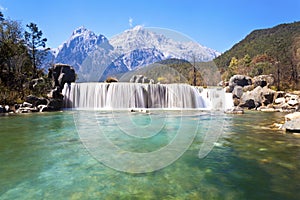 Blue Moon Valley landscape in mountains China.