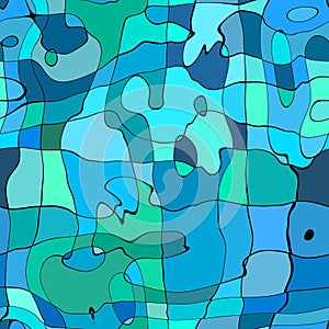 Blue mosaic