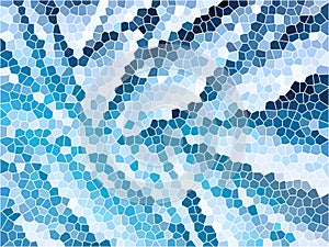 blue mosaic tiles background texture