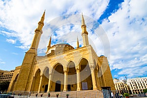 The Blue Mosque, in Beirut, Lebanon