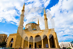 The Blue Mosque, in Beirut, Lebanon