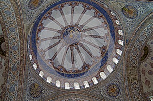 Blue Mosque ceiling, Istanbul