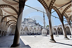 Blue Mosque Courtyard Istanbul photo
