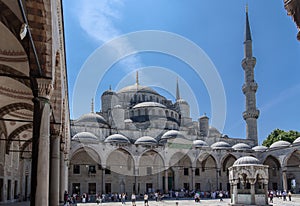 Blue Mosque Courtyard Istanbul