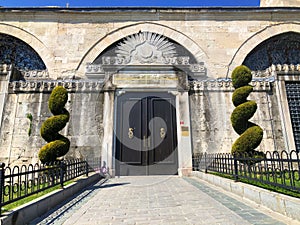 Blue mosque and Hagia Sophia Museum / istanbul historical city photo