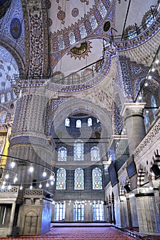 Blue mosque interior