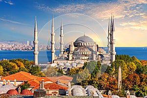 Blue Mosque of Istanbul, famous place of visit, Turkey