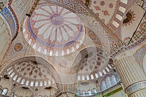 Blue Mosque Istanbul, interior design detail