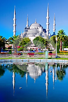 Blue Mosque in Istanbul, Turkey photo