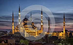 Blue mosque in istanbul,Turkey