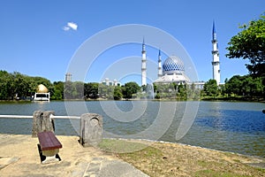 The Blue Mosque or Masjid Sultan Salahuddin Abdul Aziz Shah -