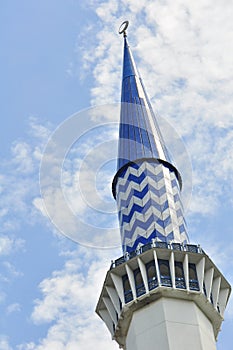 The blue mosque minaret photo