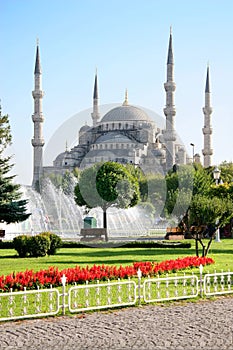 Blue Mosque in Spring