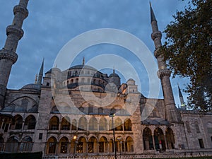 Blue mosque Sultan Ahmed in Istanbul at morning , Turkey