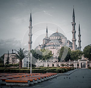 Blue Mosque or Sultan Ahmed Mosque in Istanbul