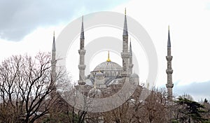 `The Blue Mosque` Sultan Ahmed Mosque in Istanbul, Turkey.