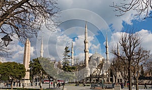 Blue Mosque or Sultan Ahmed Mosque Turkish: Sultan Ahmet Camii in Istanbul, Turkey