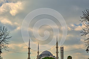 Blue mosque sultanahmet camii in istanbul