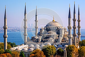 Blue Mosque Sultanahmet Camii, Istanbul, Turkey