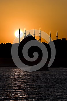 Blue Mosque and The Sunset