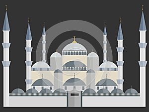 The Blue Mosque. Turkey. Istanbul. Wonders of the world.