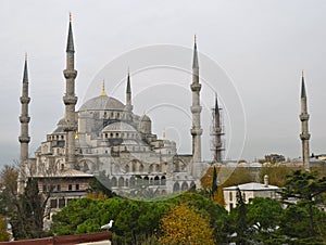 Blue mosque in the winter, Istambul.