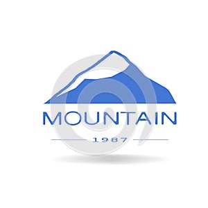 Blue mountain icon