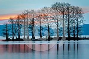 Blue Mountain Lake in Winter