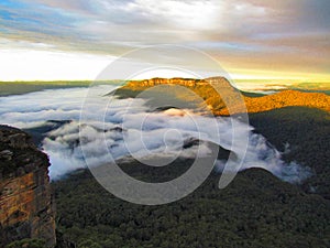 Blue Mountains Australia sunrise