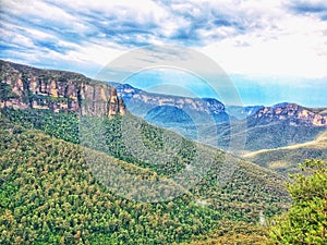 The Blue Mountains National Park, Sydney, Australia