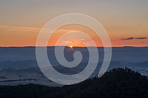 Blue Mountains sunset, New South Wales, Australia