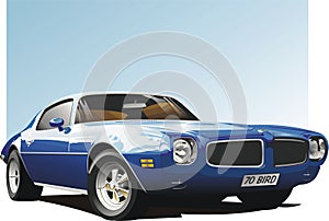 Blue Muscle Car photo