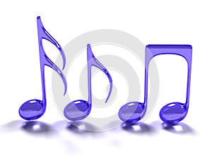 Blue music symbol